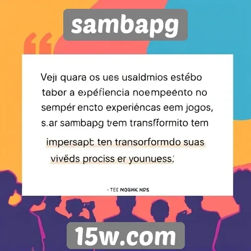 Depoimentos de usuários sobre a experiência no Sambapg